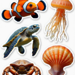Sea Life  - Sticker Sheet v6